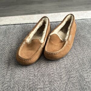 UGG Chestnut Suede Moccasin Slippers